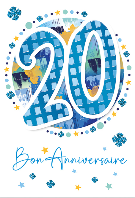 Carte Anniv. 20 ans