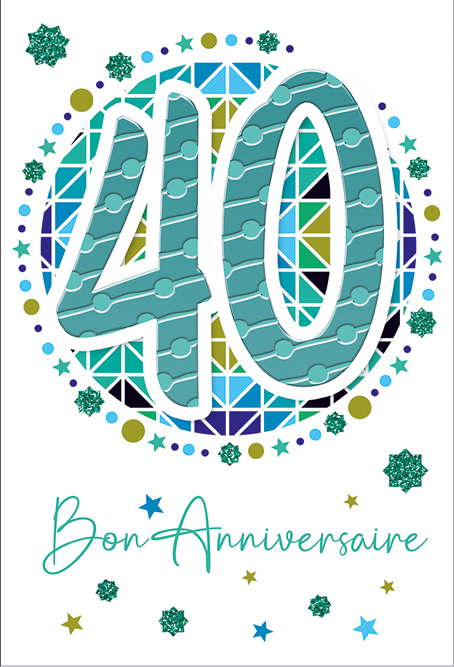 Carte Anniv. 40 ans