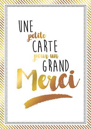 Pack 10 cartes simples Merci