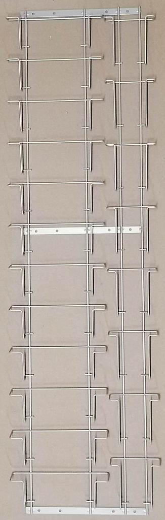 Présentoir 20 cases (12 PANO +8 HF) pour cartes postales A6