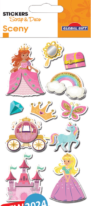 Autocollants luxe princesses