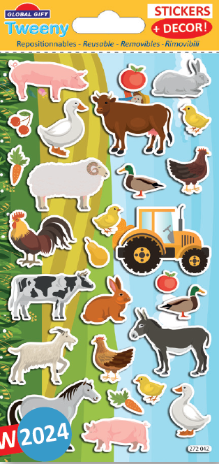Autocollants + décor ferme