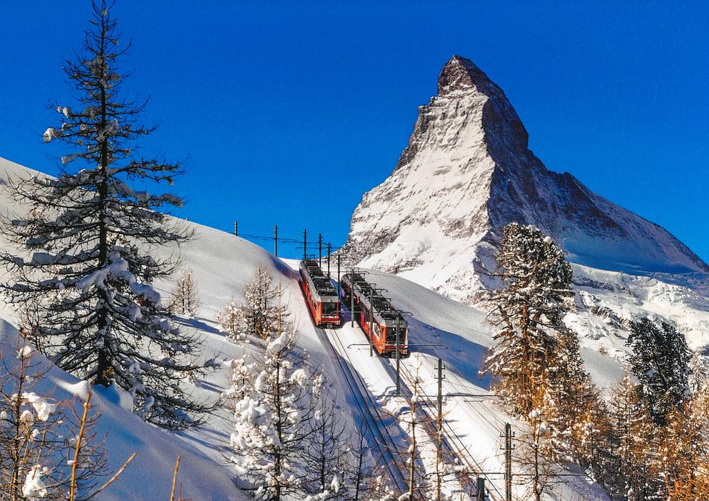 Postcards 28716 w Cervin Gornergratbahn