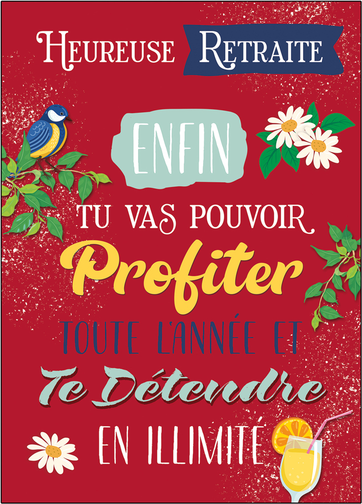 Carte A4 Retraite