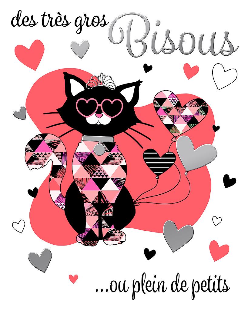 Carte ~A5 Bisous