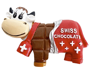 Aimant vache plaque de chocolat