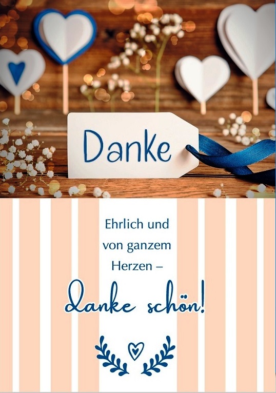 Karte Danke