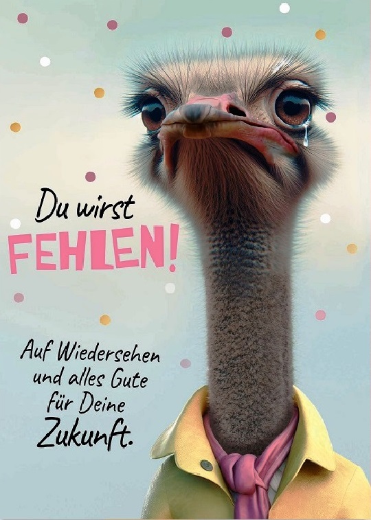 Karte Abschied