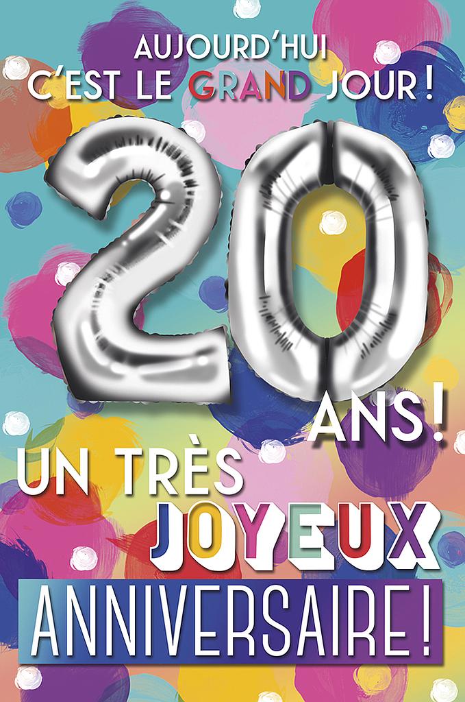 Carte Anniv. 20 ans