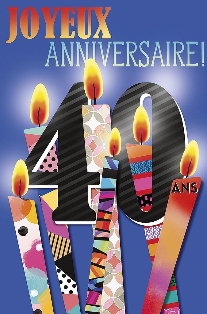 Carte Anniv. âge fixe