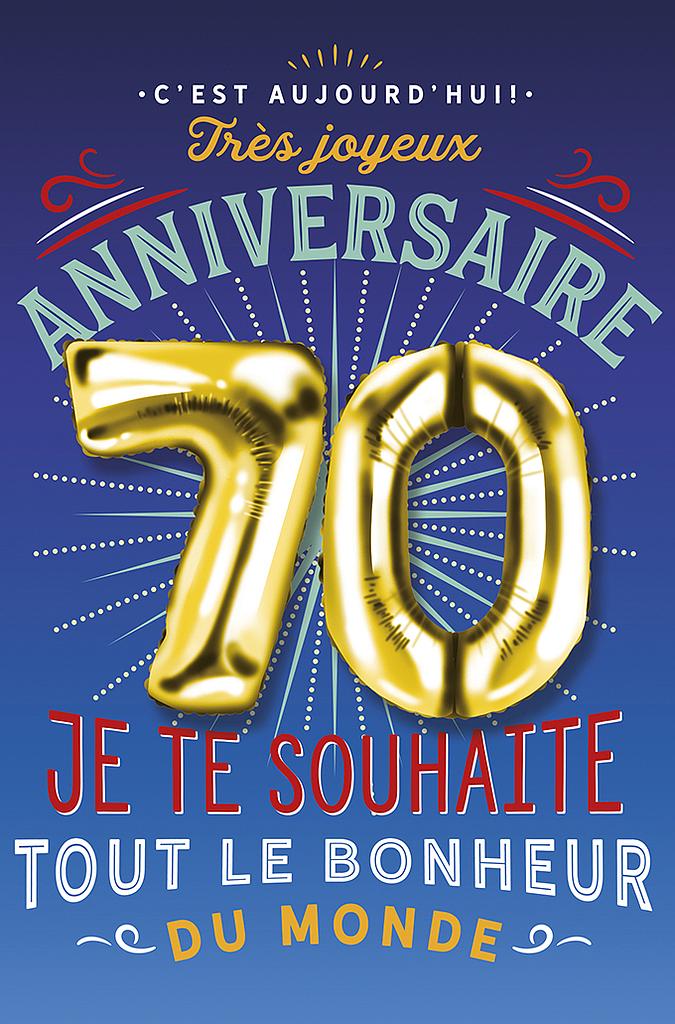 Carte Anniv. 70 ans