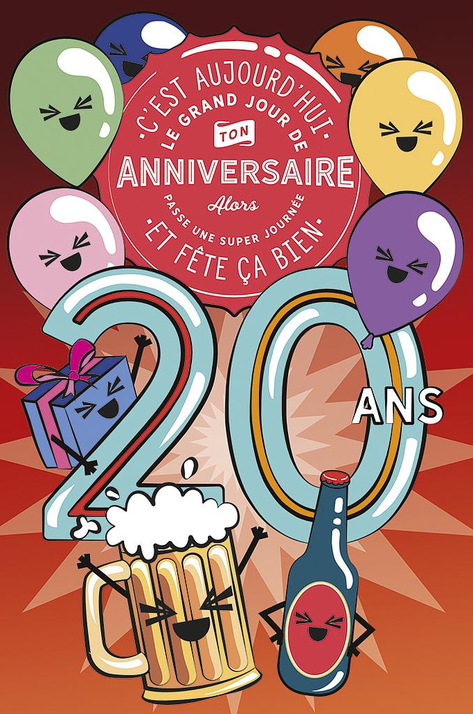 Carte Anniv. 20 ans