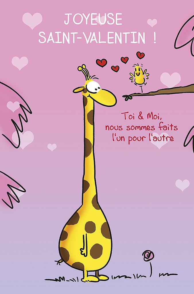 Carte Saint-Valentin