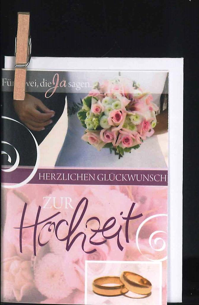 Mini Hochzeit mit Klammern