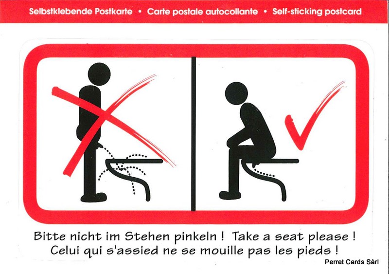 Postcards SK 477 Stickers 'Celui qui s'assied ne se mouille pas les pieds'