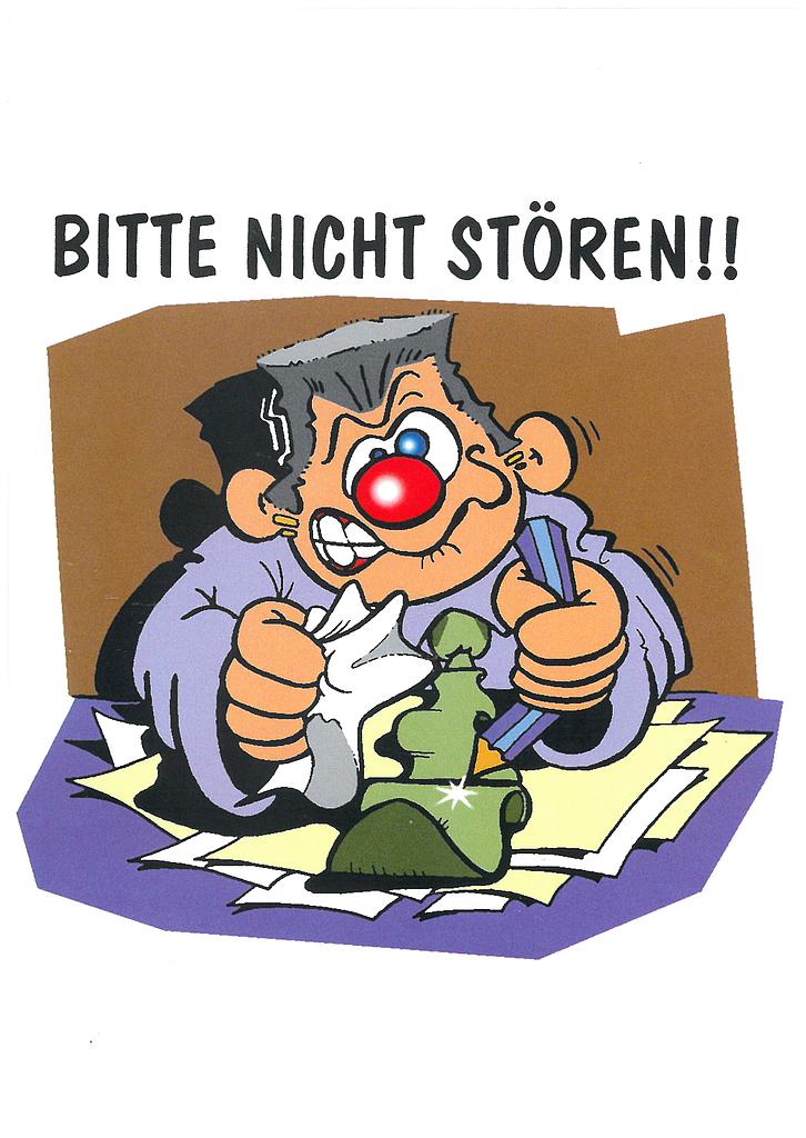 Postcards SK 500 Stickers Bitte nicht stören!!