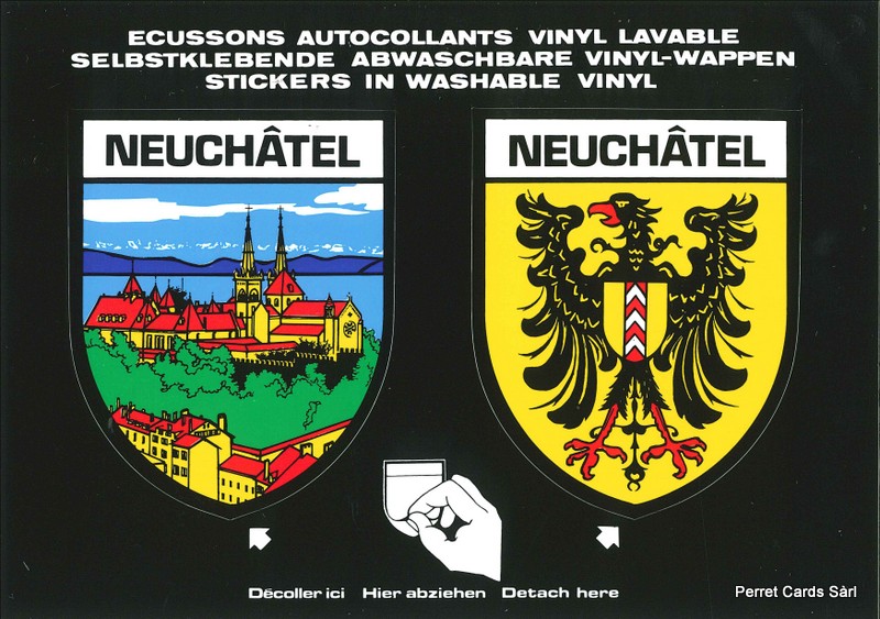 Postcards SK 237 Stickers Neuchâtel