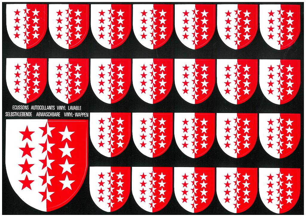 Postcards SK 282 Stickers VALAIS