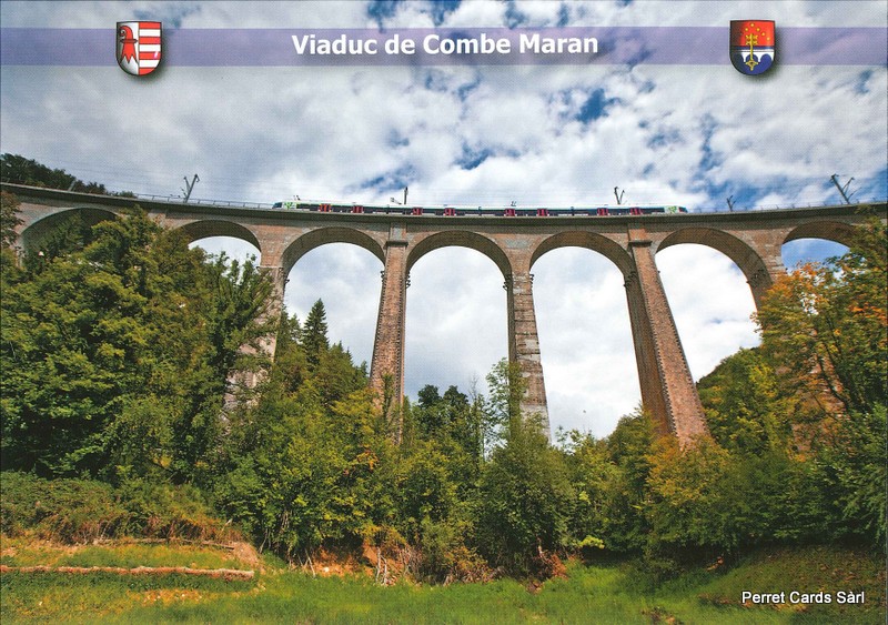 Postcards 26773 Viaduc de Combe Maran, St-Ursanne (Clos du Doubs)
