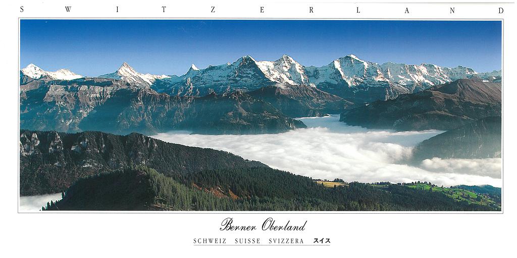Postcards Pano 45478 Berner Oberland
