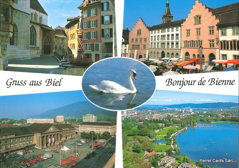 Postcards 20248 "Bonjour de Bienne"