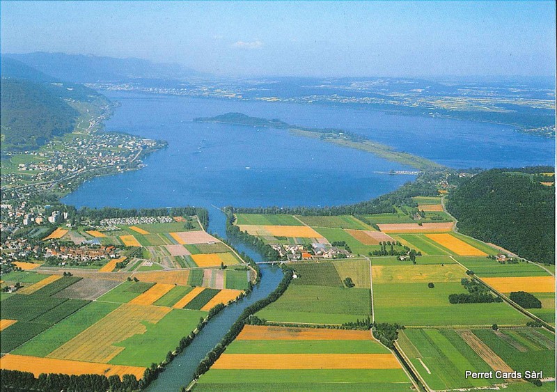 Postcards 20503 Lac de Bienne, Canal de la Thielle, Ile Saint-Pierre