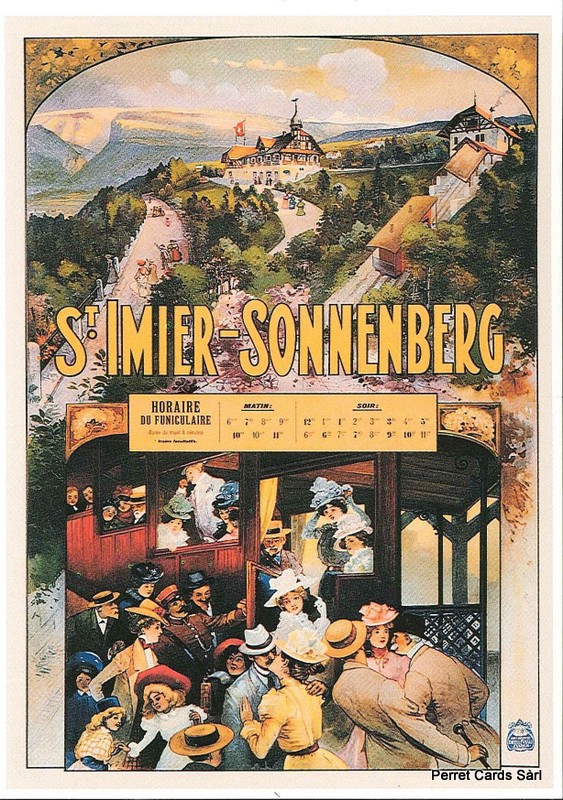 Postcards A6 Litho 02004 St. Imier - Sonnenberg