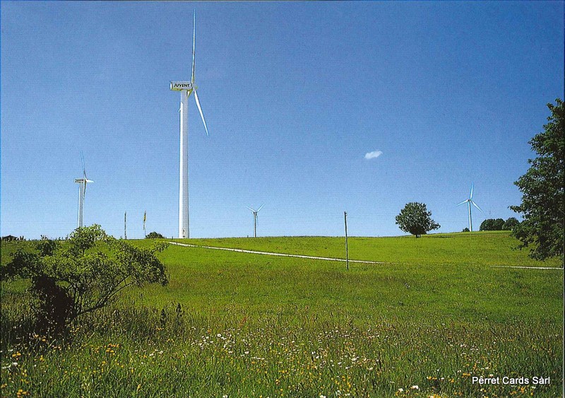Postcards 22772 Mont-Crosin, centrale éolienne