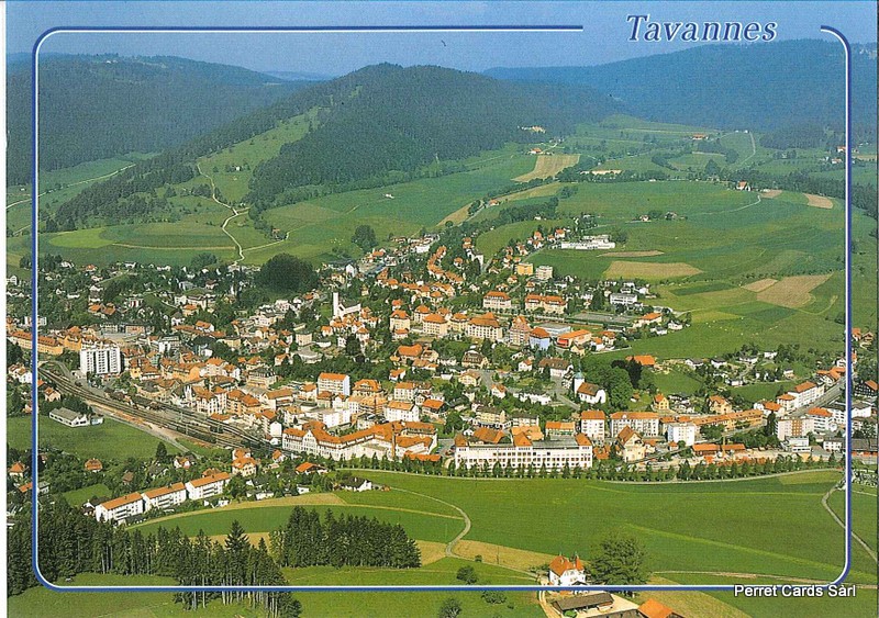 Postcards 27544 Tavannes (Vue aérienne)