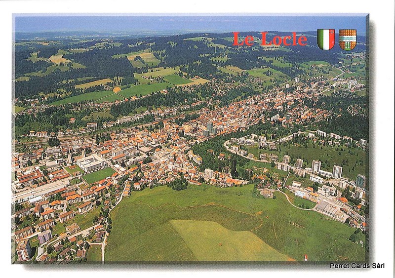 Postcards 22390 Le Locle (Vue aérienne)