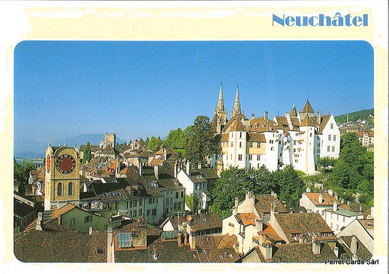 Postcards 22035 Neuchâtel, Le Château - La Tour de Diesse