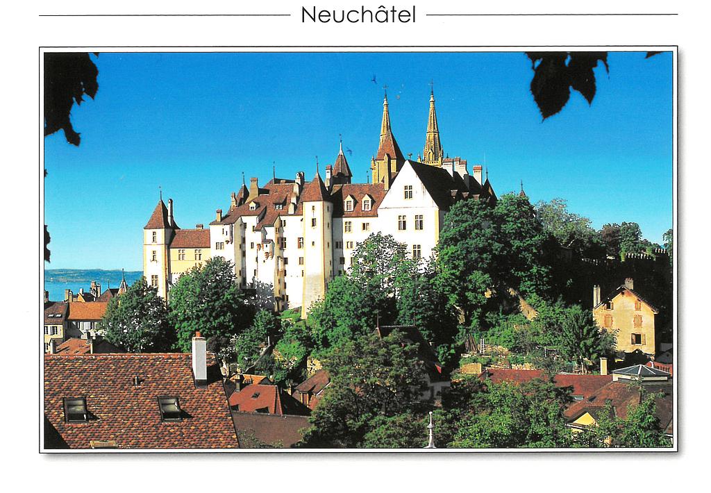 Postcards 23675 Neuchâtel, Vue du Château