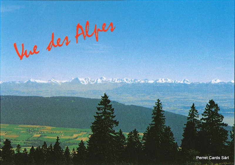 Postcards 22032 La Vue des Alpes