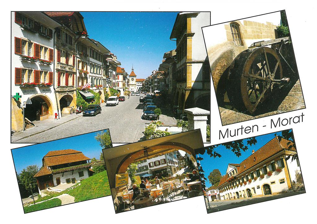 Postcards 23302 Morat, vieille ville