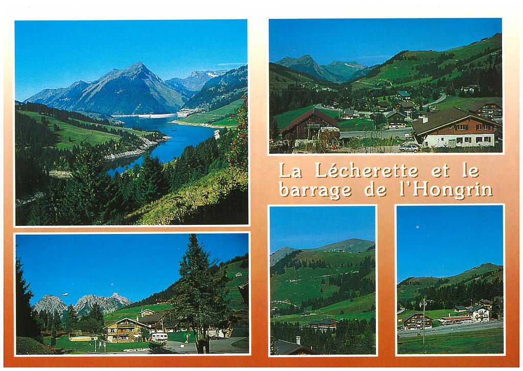 Postcards 09946 Barrage de l'Hongrin, La Lécherette