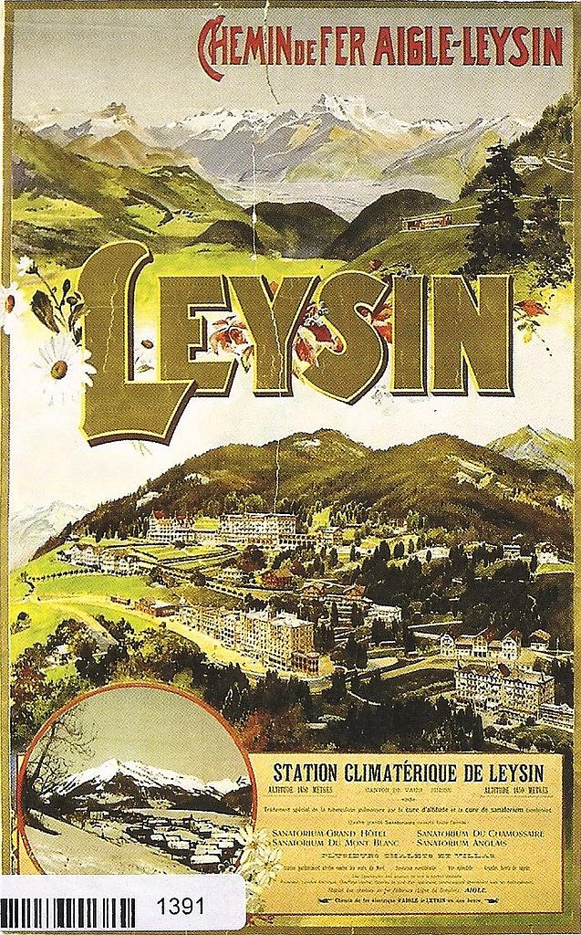 Postcards A6 Litho 01391 Leysin