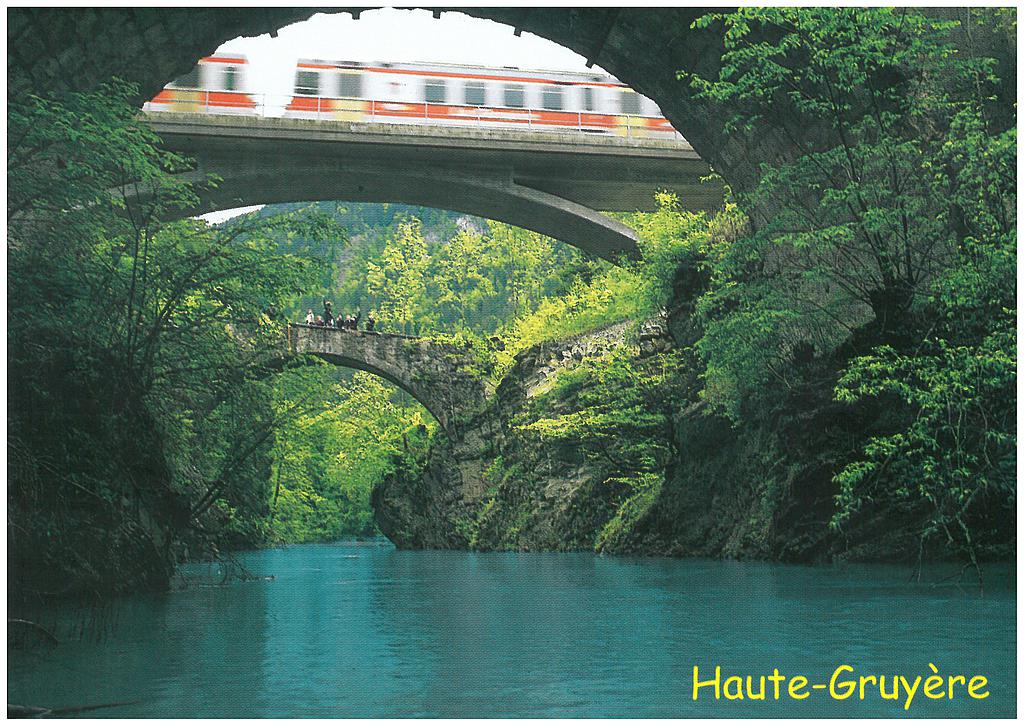 Postcards 03403 Haute-Gruyère ponts sur l'Hongrin