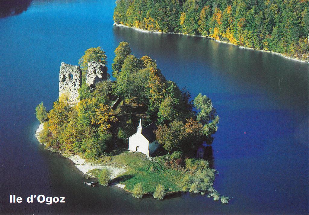 Postcards 03909 Lac de Gruyère, île d'Ogoz