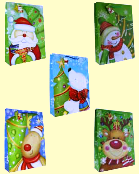 Série 10 sacs-cadeaux M Noël 2.90 