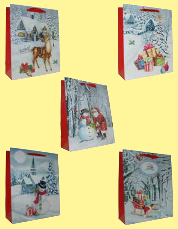 Série 10 sacs-cadeaux L Noël 4.90 