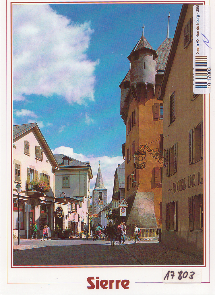 Postcards 17803 Sierre Rue du Bourg