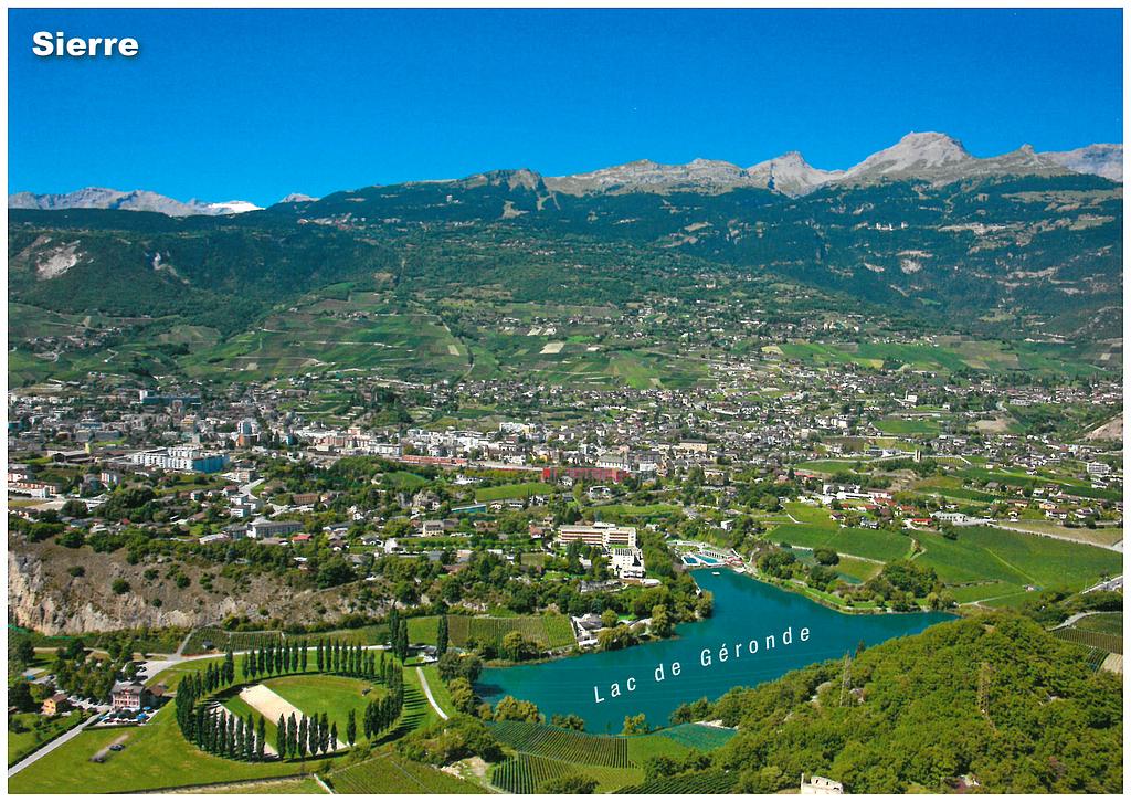 Postcards 28602 Sierre (Siders), lac de Géronde