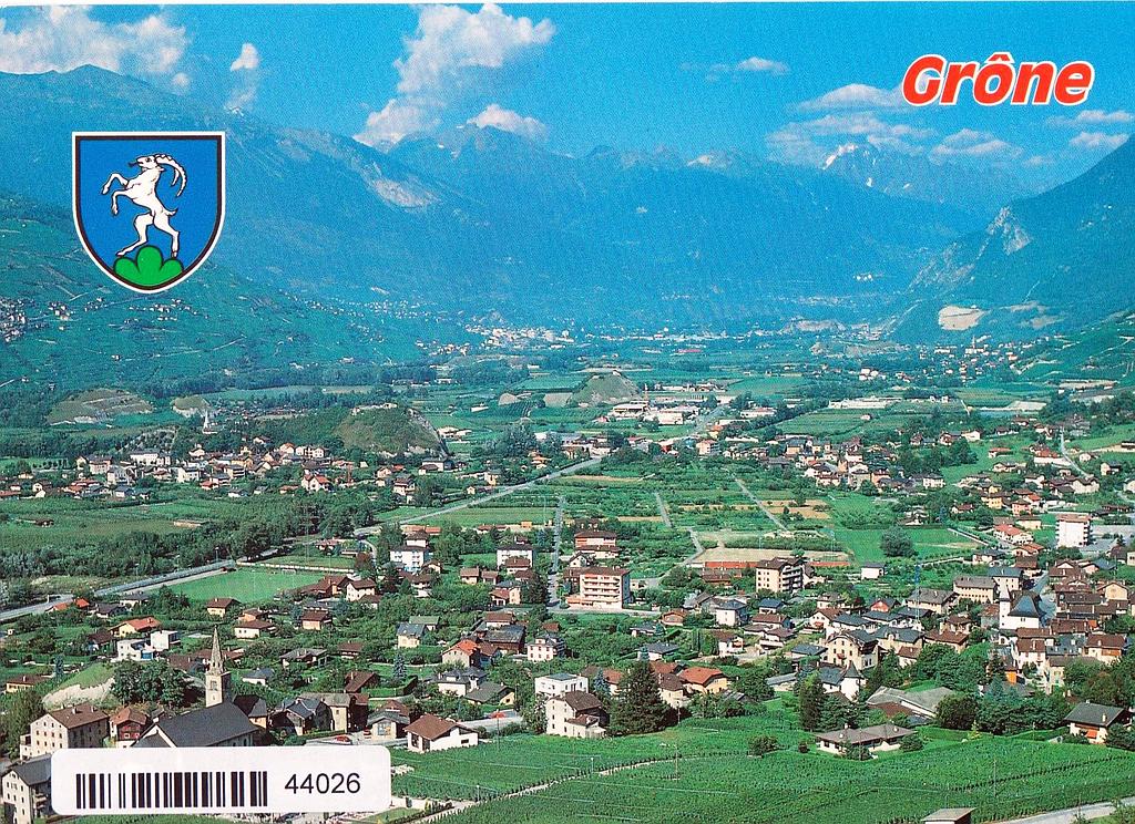 Postcards 44026 Grône, La Plaine, Valais Central