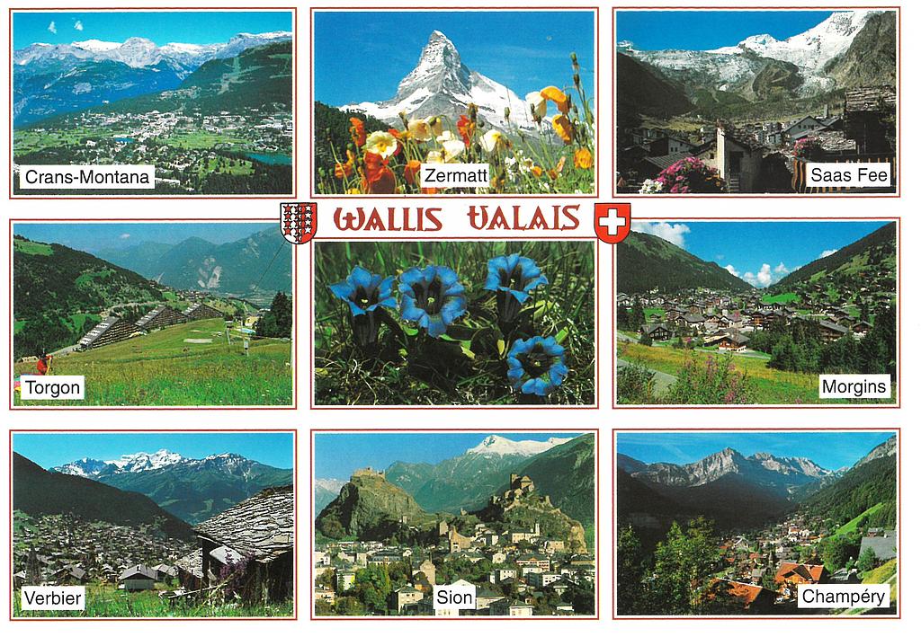 Postcards 16479 Valais Wallis
