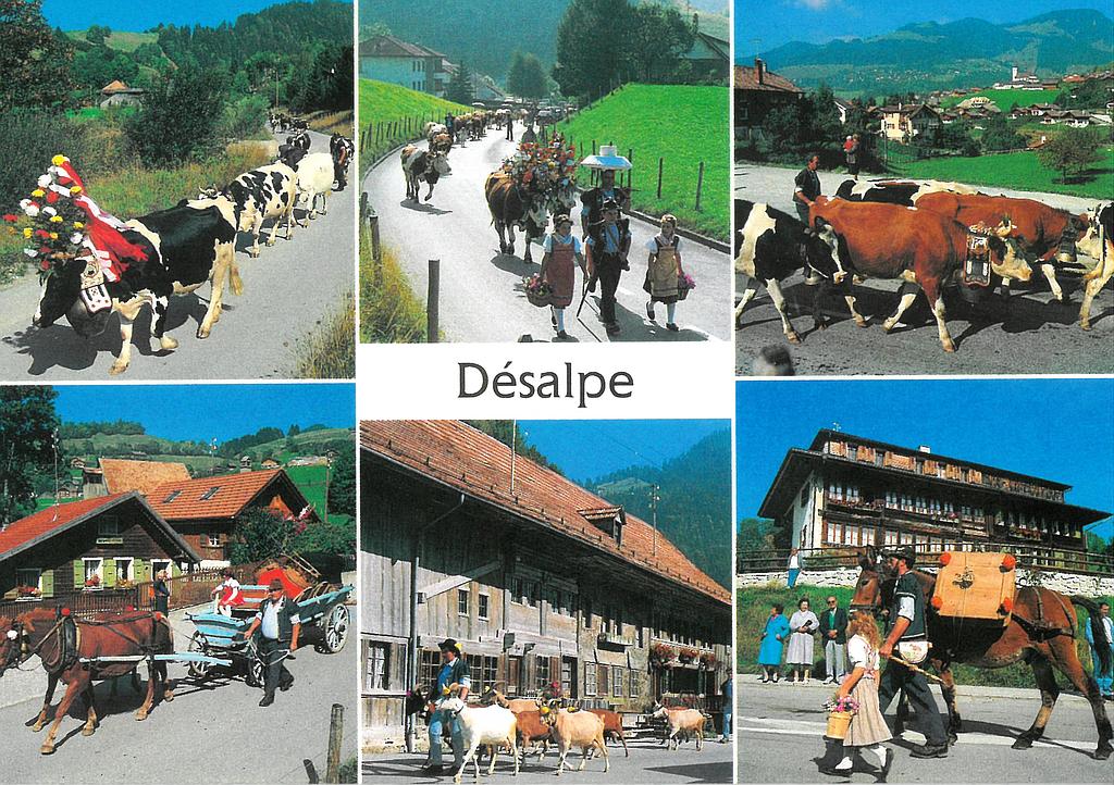 Postcards 00232 Désalpe en Gruyère