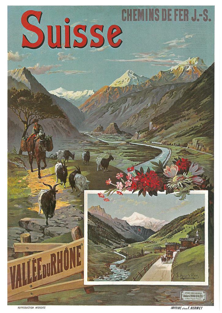 Postcards A6 Litho 01254 Vallée du Rhône 