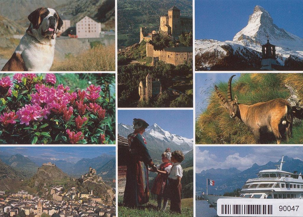 Postcards 90047 Valais Wallis