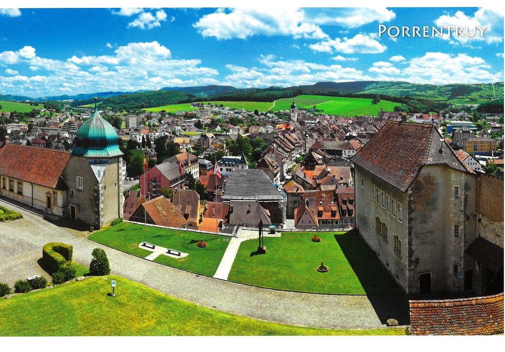 Postcards 29018 Porrentruy (Château, vieille ville)