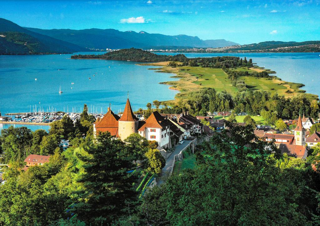 Postcards 29065 Erlach, île St-Pierre, Lac de Bienne