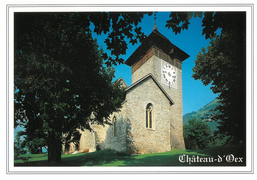 Postcards 16583 Château-d'Oex, Le Temple